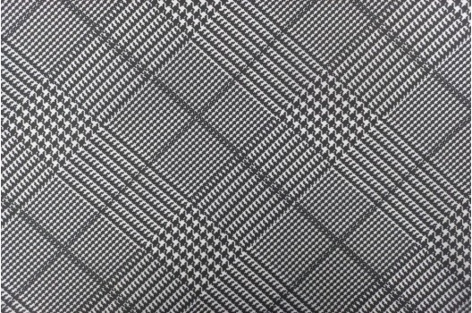 Курточная ткань FITSYSTEM SOLO, Клетка принца Уэльского, черно-серая