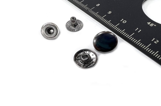 Кнопки установочные ALFA, для пресса, 12 мм, никель 1