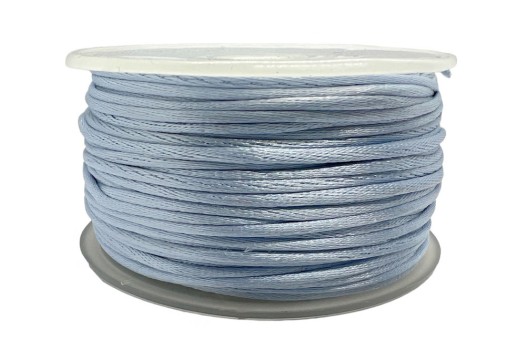 Шнур атласный, 2 мм, голубой (4308)