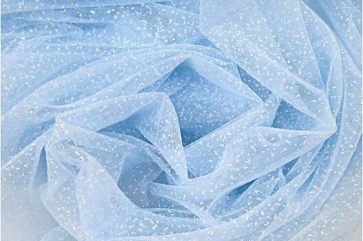 Фатин с глиттером Angel, полярный ветер, 300 см, арт.68