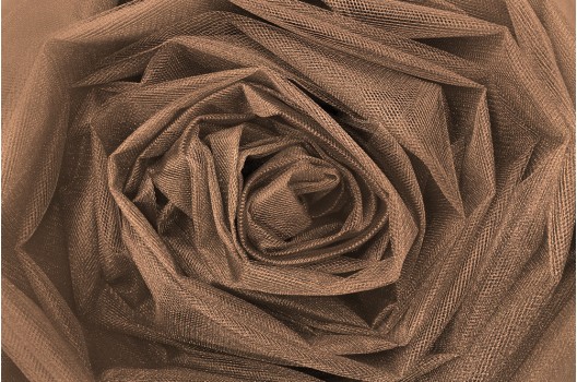 Фатин Kristal, коричневый, 300 см., арт. 49