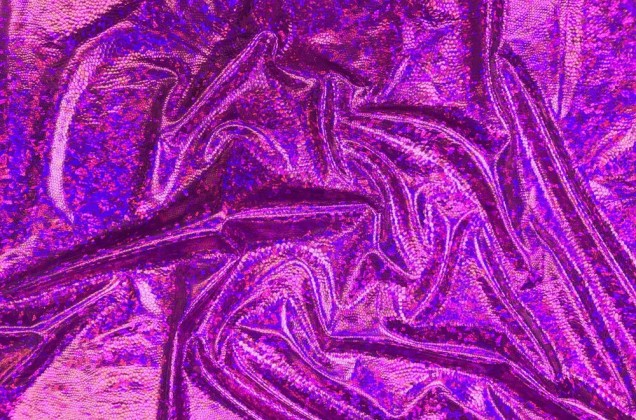 Голограмма диско фиолетовый, крупный рисунок 3