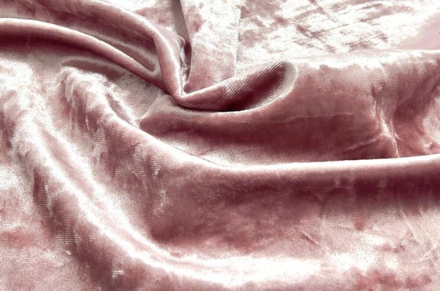 Бархат крэш (мрамор) розово-жемчужный, арт. 58 1