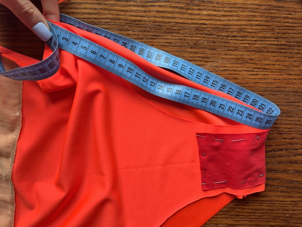 Измеряем длину резинки