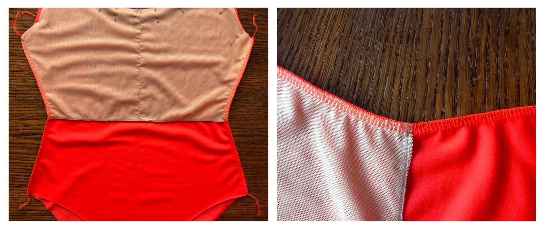 Стачиваем детали на оверлоке