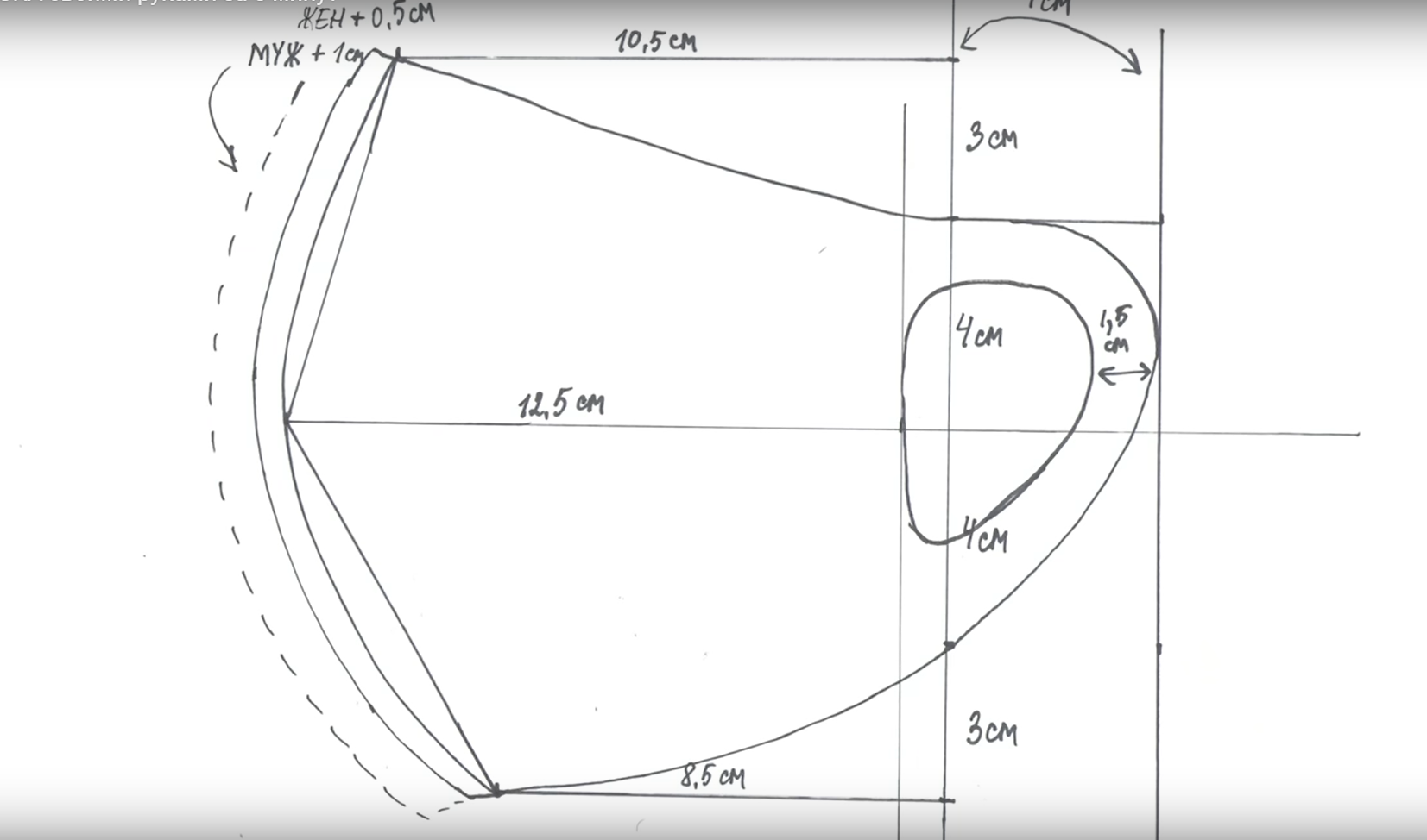Как сшить маску для лица - Выкройка защитной маски
