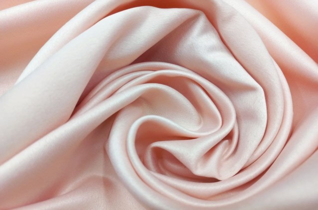 Свадебный сатин матовый, цвет розовый крем, арт.36, Турция 1