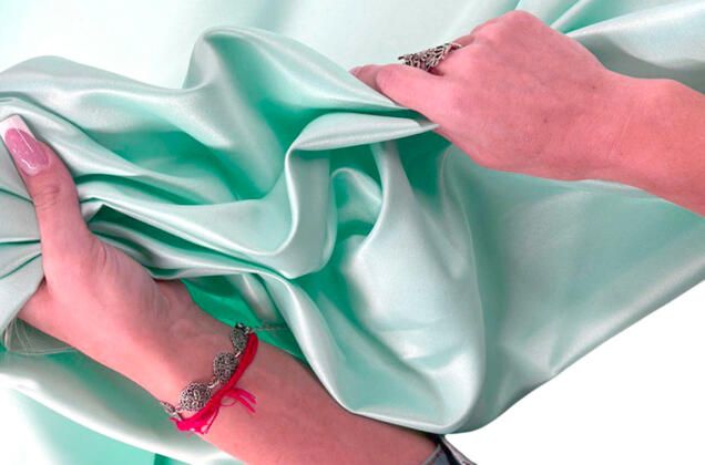 Свадебный сатин матовый, цвет светлая бирюза, арт.33, Турция 2