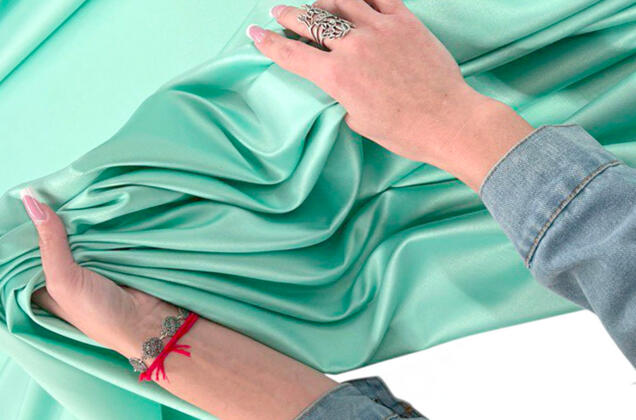 Свадебный сатин матовый, цвет мятный, арт.30, Турция 2