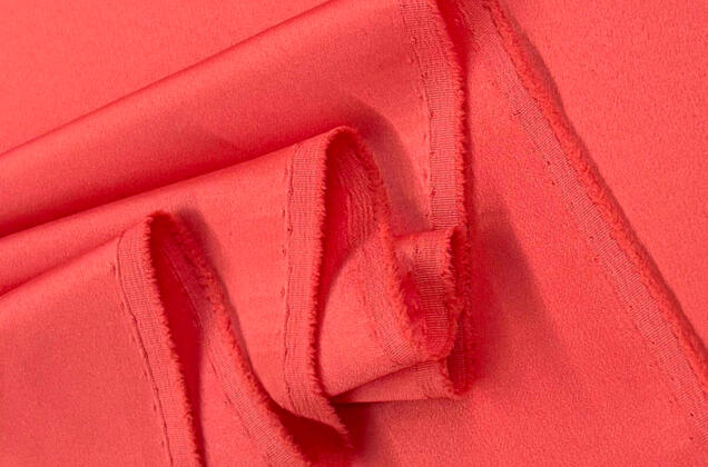 Свадебный сатин матовый, цвет коралловый, арт.25, Турция 3