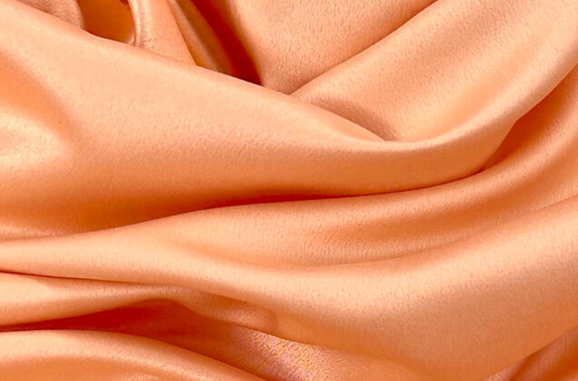 Свадебный сатин матовый, цвет персиковый, арт.24, Турция 1