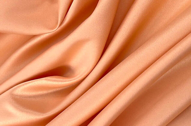 Свадебный сатин матовый, цвет персиковый, арт.24, Турция 2