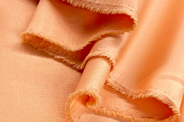 Свадебный сатин матовый, цвет персиковый, арт.24, Турция 3