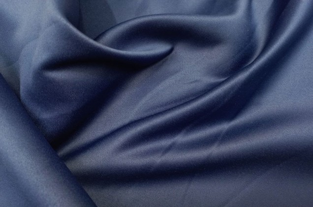 Свадебный сатин матовый, цвет темно-синий, арт.22, Турция