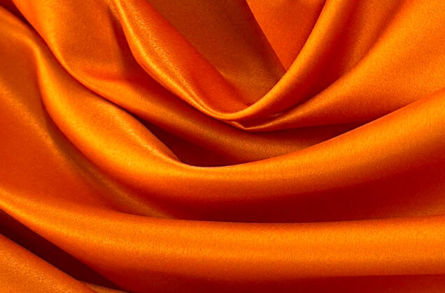 Свадебный сатин матовый, цвет оранжевый, арт.14, Турция