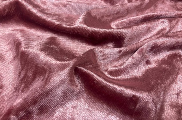 Бархат крэш (мрамор) темно-розовый, арт. 60 1