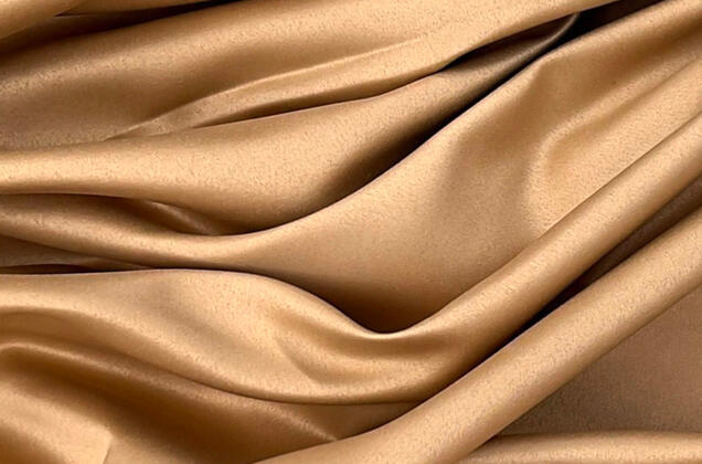 Свадебный сатин матовый, песочного цвета, арт.53, Турция 1