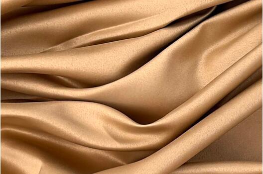 Свадебный сатин матовый, песочного цвета, арт.53, Турция