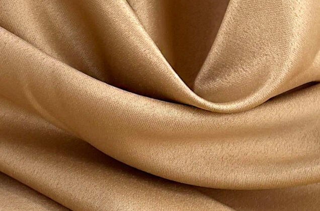 Свадебный сатин матовый, песочного цвета, арт.53, Турция 2