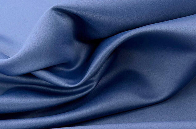 Свадебный сатин матовый, цвет синий, арт.50, Турция