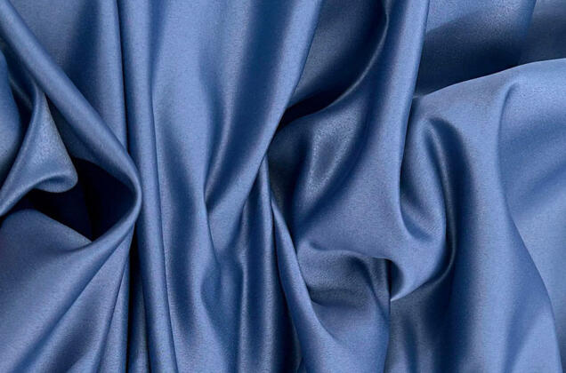 Свадебный сатин матовый, цвет синий, арт.50, Турция 1