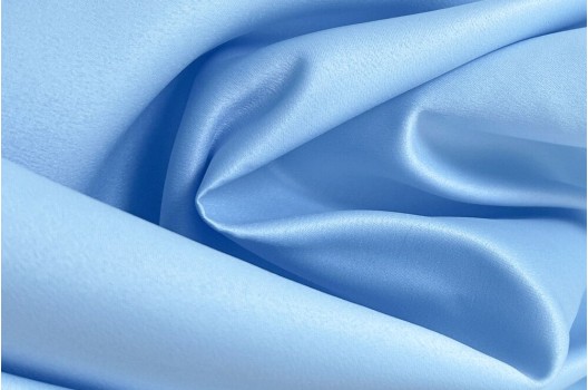 Свадебный сатин матовый, голубой, арт.47, Турция