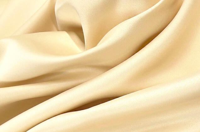 Свадебный сатин матовый, банановый крем, арт.46, Турция 1