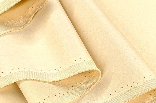 Свадебный сатин матовый, банановый крем, арт.46, Турция 2