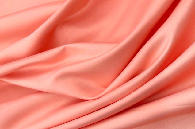 Свадебный сатин матовый, коралловый, арт.37, Турция 1