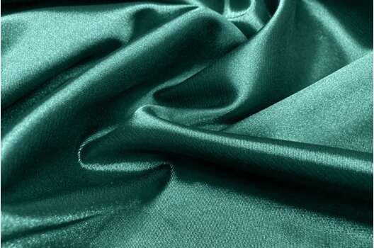 Атлас стрейч, изумрудный