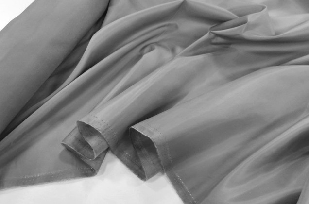 Ткань подкладочная с вискозой цвет серый, Италия 2