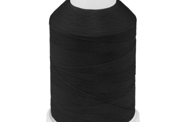 Нитки швейные текстурированные Aeroflock №100 (1000) Madeira, цвет 8000-черный