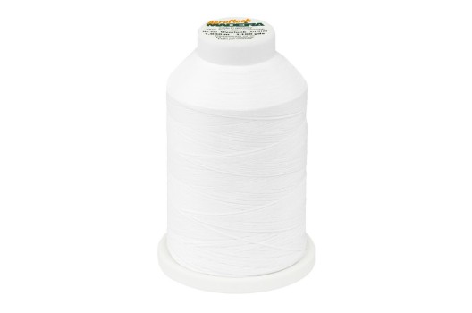 Нитки швейные текстурированные Aeroflock №100 (1000) Madeira, цвет 8010-белый