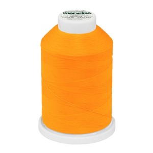 Нитки швейные текстурированные Aeroflock №100 (1000) Madeira, цвет 9937-оранжевый