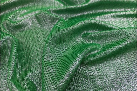 Трикотаж с люрексом (голограмма), зеленый