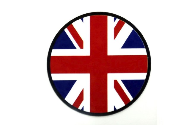 Термонаклейка Флаг Англии 6.2х6.2 см (круглая)