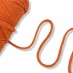 Шнур круглый, без наполнителя, х/б, 5 мм цвет: оранжевый