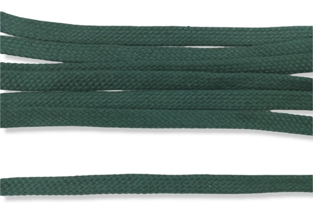 Шнур плоский х/б турецкое плетение, темно-зеленый (019), 12 мм 1