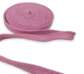 Шнур плоский, х/б, 10 мм цвет: розовый