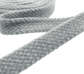Шнур плоский, х/б, 10 мм цвет: серый