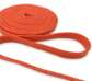 Шнур плоский, х/б, 10 мм цвет: оранжевый