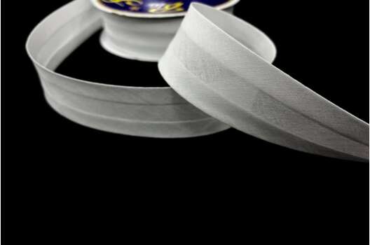 Бейка хлопковая, 30 мм, белая (101)