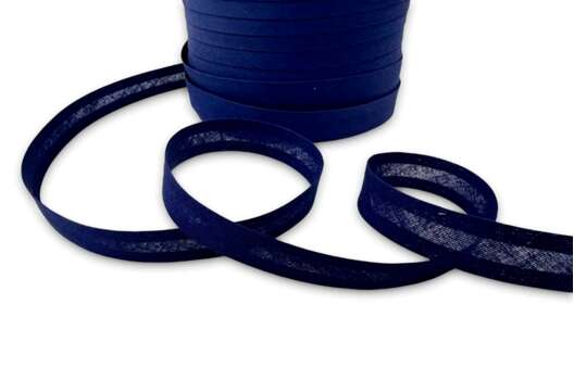 Бейка хлопковая, 15 мм, темно-синяя (330)