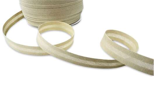 Бейка хлопковая, 15 мм, бежевая (276)