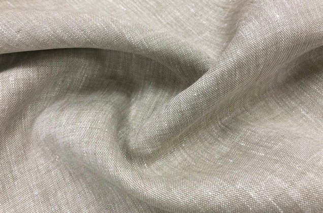 Лен постельный 11С56 (133) бежево-серый цвет, 260 см