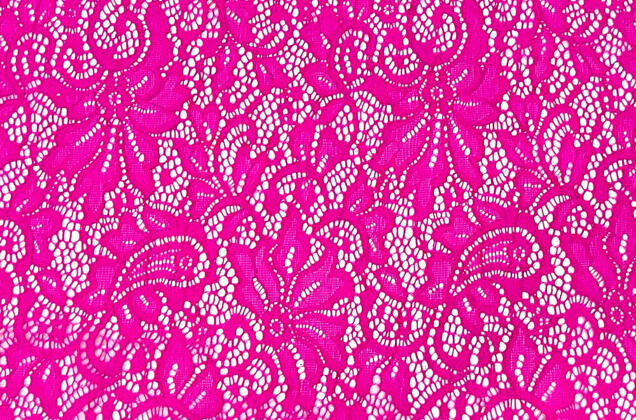 Кружевное полотно стрейч, Цветочное, малиновое