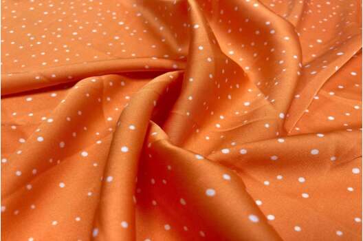 Армани Шелк, горошек 3 мм, морковный (АКЦИЯ)