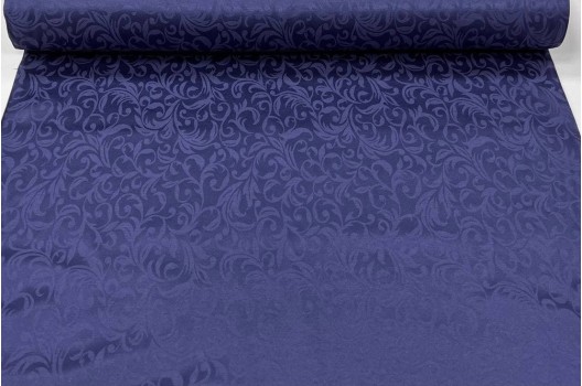Полисатин Морозные узоры на темно-синем, 240 см