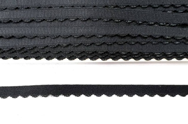 Резинка бельевая Lauma 10 мм, черная 2
