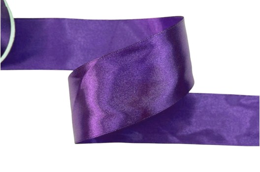 Лента атласная, 50 мм, фиолетовая